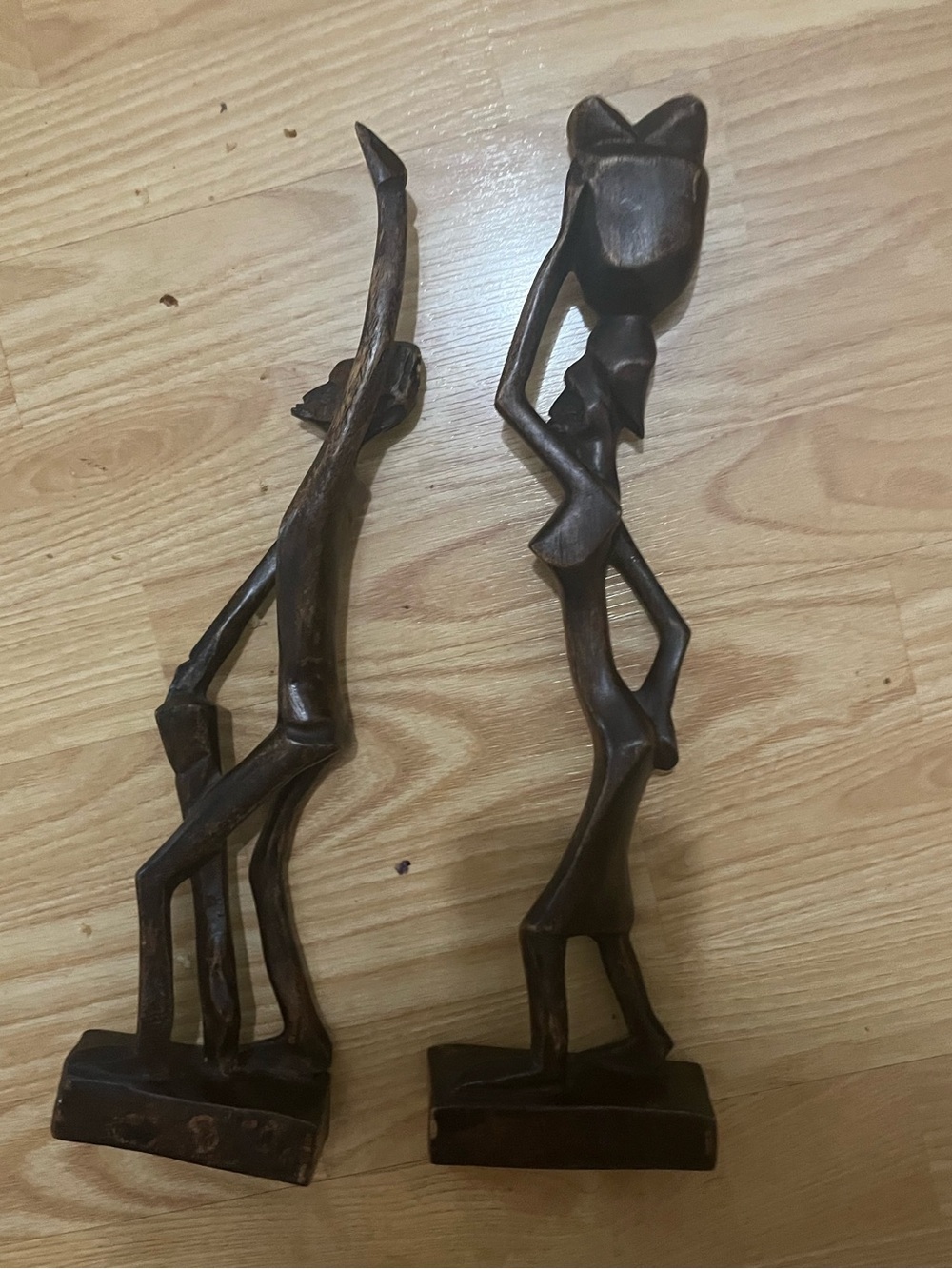 Hand-Carved vintage wood Africa  Art